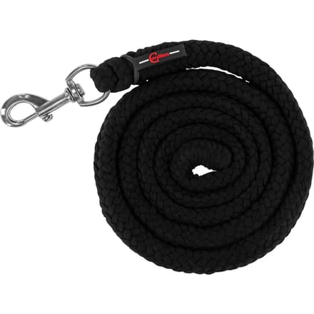 Voorbrenglijn Classic soft, zwart, musketon 2m