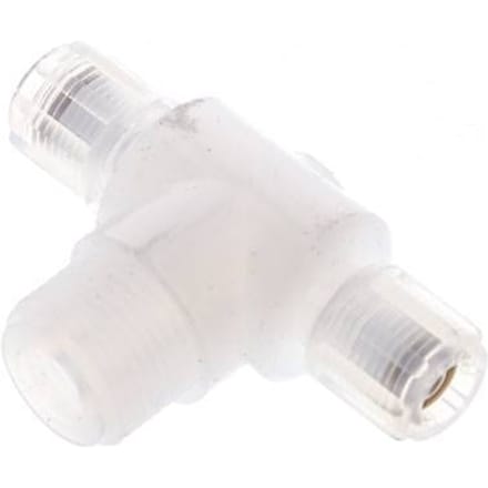 6X4Mm & G3/8'' PFA T-Vormige T-Stuk Snij Fitting Met Buitendraad 10 Bar