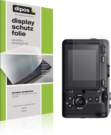dipos – 4x Matte Beschermfolie geschikt voor Sony FX3A | Krasbestendige & antireflecterende Screenprotector Ultra-Thin