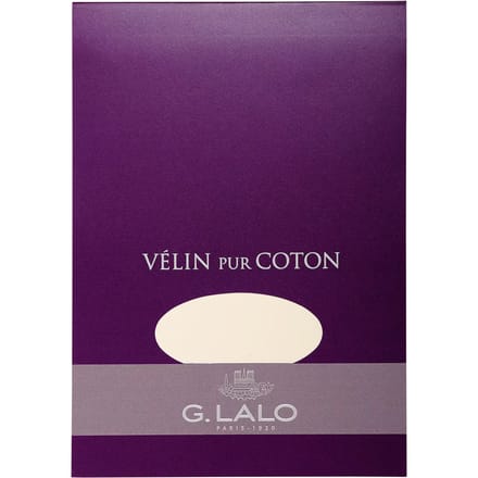 a5 notitieblok met 40 vellen G.Lalo Velin pur Coton