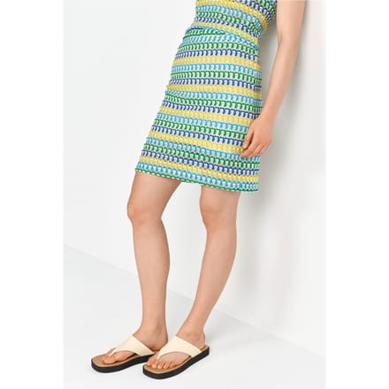 Rich & Royal Raschel Skirt White Stone Größe: M | Miniröcke Outlet | Damen | Weiß