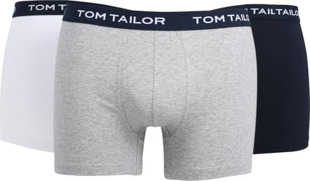 Tom Tailor 3- Pack Long Pants  - Navy/wit/grijs gemeleerd - Maat L