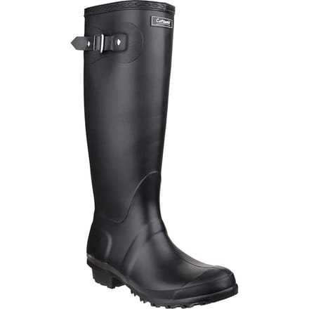 Cotswold Sandringham Buckle-Up Womens Wellington Boots (Zwart)