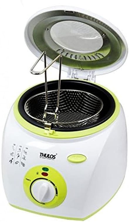 Elektrische friteuse 2 liter 1300 watt met thermostaat en deksel