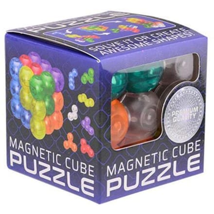 Magnetische puzzel kubus - 7 Puzzelstukjes - Speelgoed - 6 x 6 cm - Kunststof - multicolor
