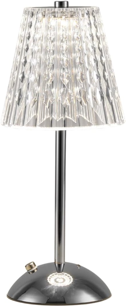 HEZIVO® Tafellamp Oplaadbaar - Leeslamp Dimbaar - Touch Bediening - Chroom