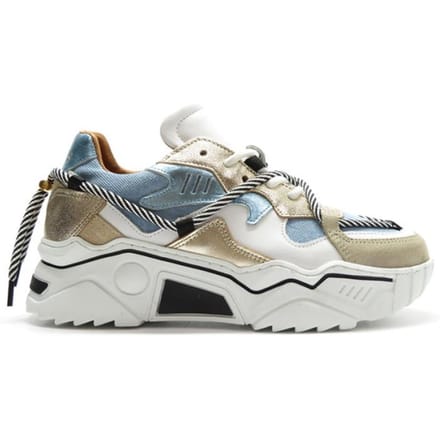 Dames Sneakers Dwrs JUPITER Denim Champagne/Jeans - maat 36