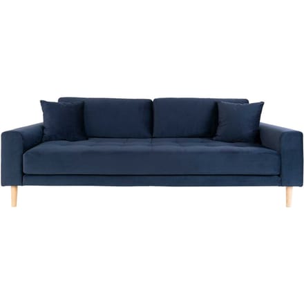 House Collection Velvet 3-zitsbank Milo Donker Blauw