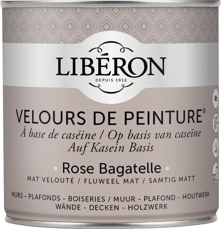 Liberon Velours De Peinture Muurverf - Mat - Rose Bagatelle - 0,5l