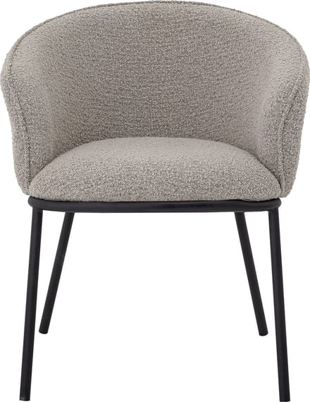 Bloomingville - Cortone Eetkamerstoel - Grijs - Polyester