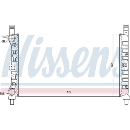Radiator, motorkoeling NISSENS 61931