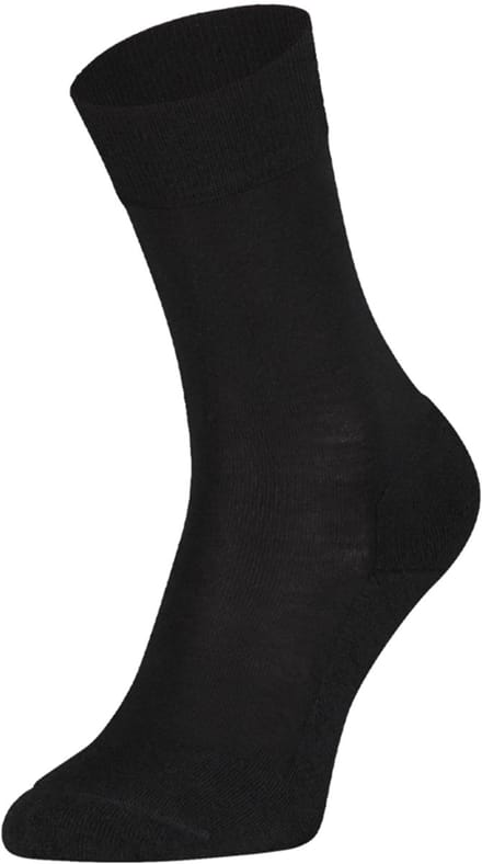 Soga - 2-Pack - Dunne Wollen Sokken - Jaarrond Draagbaar - Heren / Dames - zwart - 43-45 - S13