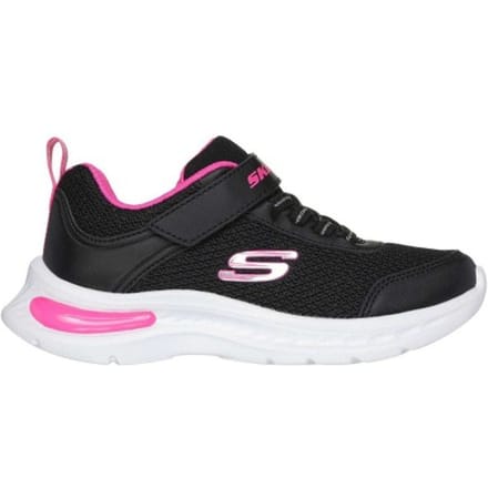 Skechers Kinderen Jumpsters Tech Trainers (Zwart/Heetroze)
