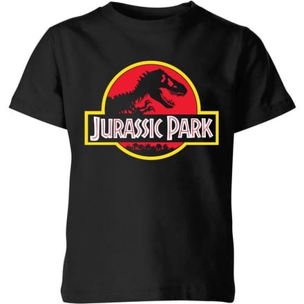 Classic Jurassic Park Logo Kids' T-Shirt - Black - 110/116 (5-6 jaar)