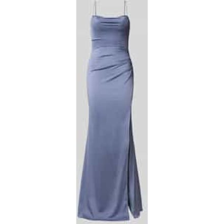 slim fit avondjurk met plooien
