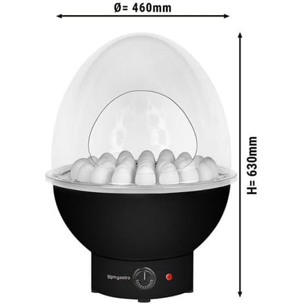GGM Gastro Eierwärmer - für 37 Eier - Schwarz