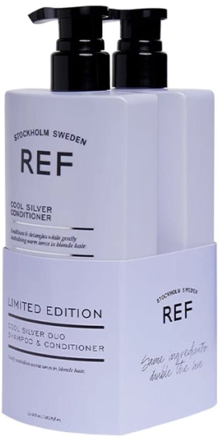 REF Stockholm - Cool Silver Duo Verpakking - 600ml + 600ml - Zilver shampoo & conditioner