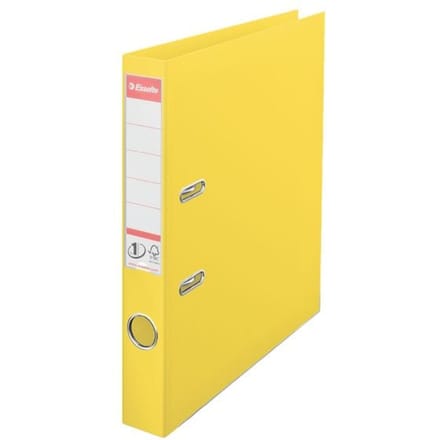 Ordner Esselte No.1 Power VIVIDA 50mm 30% gerecycled PP folie geel