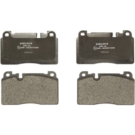 Remblokset DELPHI LP2491, voor