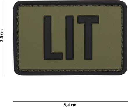 101 Inc Embleem 3D Pvc Lit Groen  11137