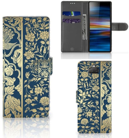 Sony Xperia 10 Hoesje Beige Flowers