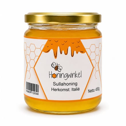 Sullahoning 450g Italië Honingwinkel (vloeibaar)