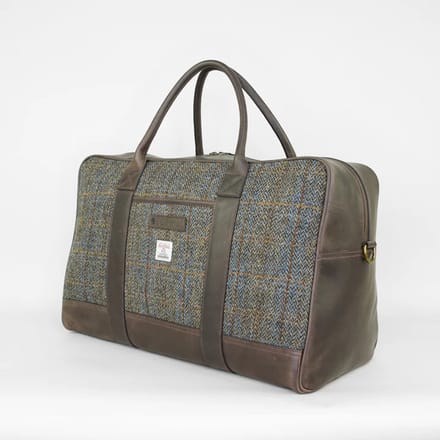 Brown Holdall Weekendtas Leer- Harris Tweed / Sophos Lifestyle