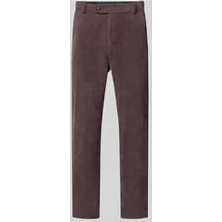 Regular fit corduroy broek met Franse steekzakken