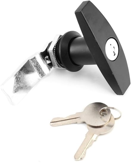 Allecto - Zinklegering T-handgreep - Garagedeurslot met sleutels