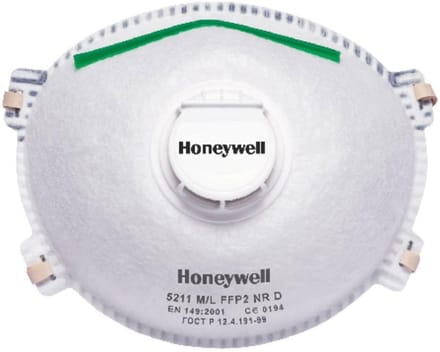 Honeywell 5211 wegwerpmasker met ventiel - per 20 stuks