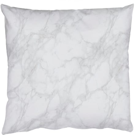 Sierkussens - Kussentjes Woonkamer - 60x60 cm - Minimalistisch - Wit - Grijze aders