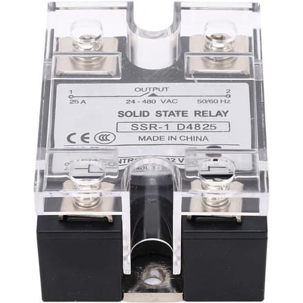DC naar AC Solid State Relais Snelle Schakelaar Anti-Vibratie Vlamvertragende SSR Module 25A 24‑480VAC