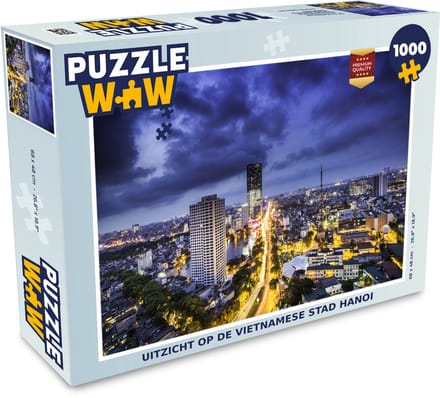 Puzzel Hanoi - Avond - Stad - Legpuzzel - Puzzel 1000 stukjes volwassenen