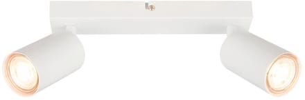B.K.Licht - Opbouwspot - plafondspot - draaibaar spotjes - incl. EEK A lampen - warm wit licht - 25.5 cm - wit