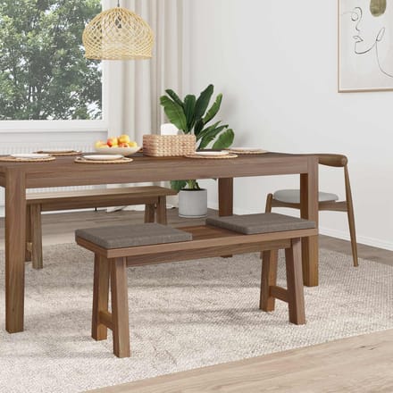 vidaXL - Bankkussen - 2 - st - Kunstleer - Grijs - Diepte - 35 - cm