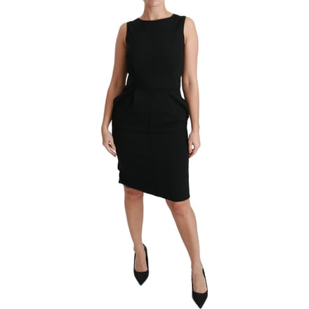 Dolce & Gabbana Dameszwarte Sheath Stretch Formele Jurk