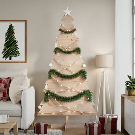 vidaXL - Kerstdecoratie - kerstboom - 180 - cm - massief - grenenhout