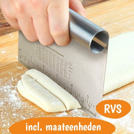 Deegsnijder - RVS - Inclusief maateenheden - Bak Accessoire