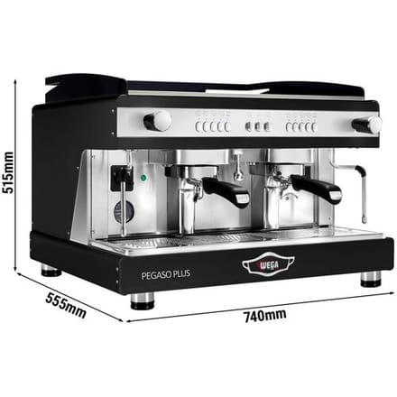 WEGA Pegaso Plus Espressomachine / Pistonmachine - 2 groepen - met melkopschuimer & heet water