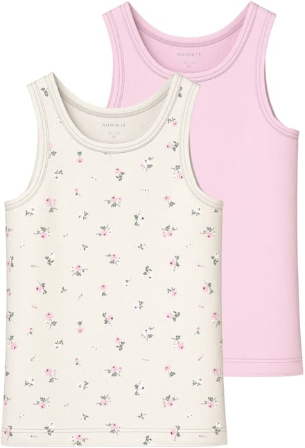 NAME IT - NMFTANK TOP 2P JET STREAM FLOWER NOOS - Meisjes - Onderhemden