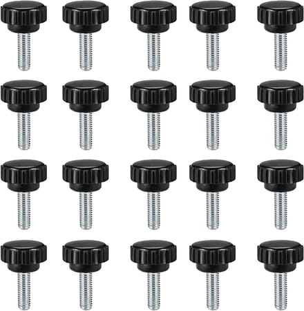 Set van 20 stuks Klemknoppen met M6 x 15mm Schroefdraad voor extra Grip.