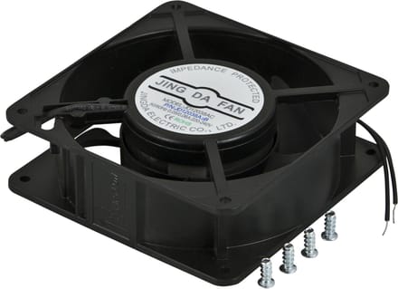 Alfaco 19-FT1212 1U Reserve ventilator met Kogellagers - Voor serverkast - 120 x 120 mm - Zwart