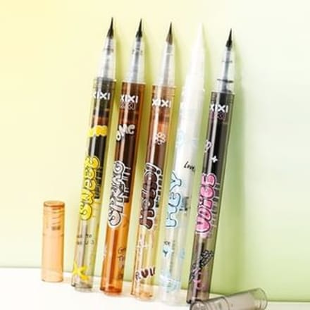 xixi - Flower Tiny Light Eyeliner - U4-U5 #U4 Cool Black - 600mg