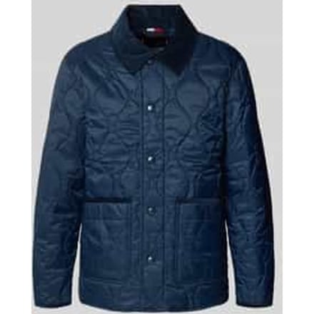 Regular fit gewatteerd jack met corduroy kraag