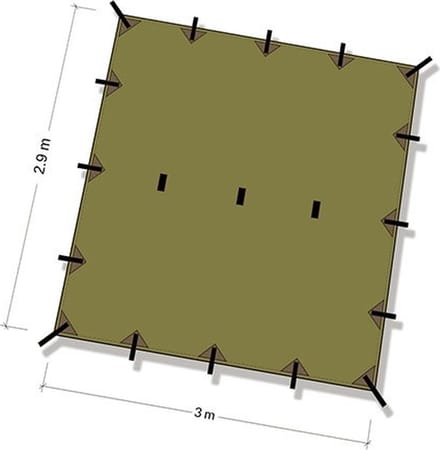 DD Recycled Tarp 3 Olive Drab