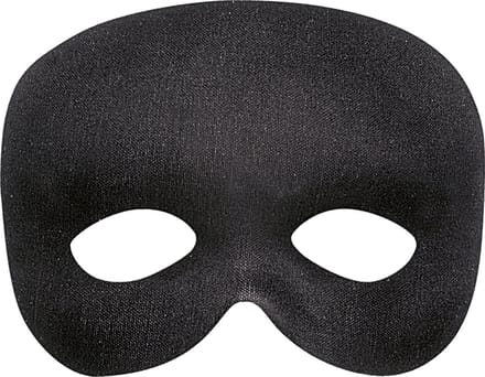 WIDMANN - Halfmasker zwart voor volwassenen