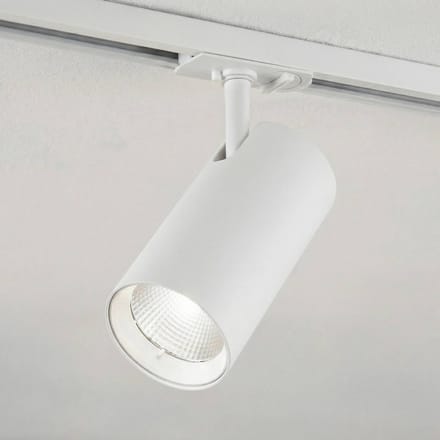 Lindby LED-railspot Linaro, wit, Ø 7 cm, aluminium, CCT