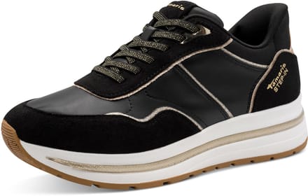 Tamaris dames sneaker vrijetijdsschoen Step-In 1-23766-46 001 zwart