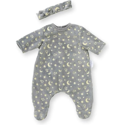 Corolle poppen pyjama en hoofdband 30cm - glow in the dark babypop kleding.