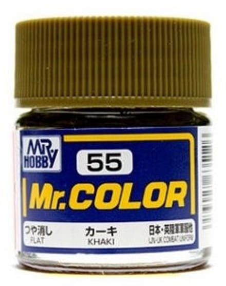 Gunze Mr. Hobby C-055 - Mr. Color 10 ml Khaki - Lacquer Modelbouwverf
